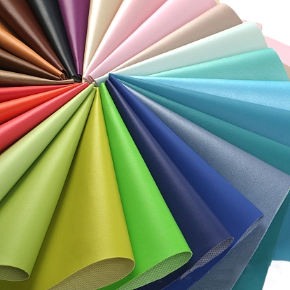 Tissu en similicuir pu couleurs unies, pour l'artisanat de bricolage, rectangle