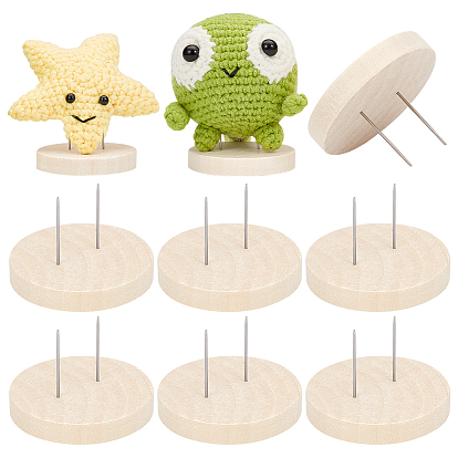 Деревянная подставка для основания вязаной крючком куклы, с 304 штифтов из нержавеющей стали