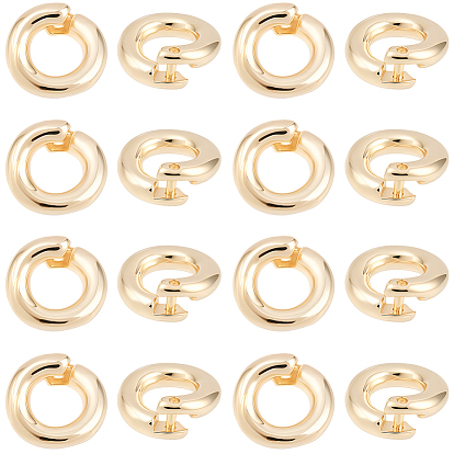 20 шт. Латунные открытые прыжковые кольца, круглые стопорные соединительные кольца