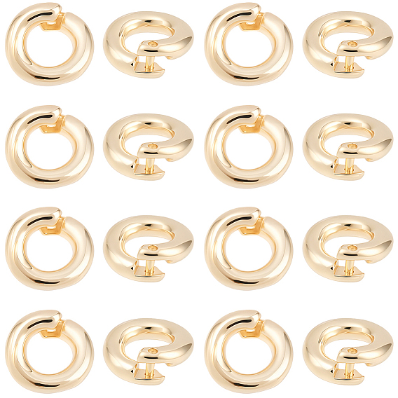 20 шт. Латунные открытые прыжковые кольца, круглые стопорные соединительные кольца