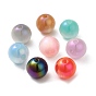 Iridescent Opaque Resin Beads, Candy Beads, Round