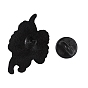 Cat shape Enamel Pins, Alloy Brooch, Black