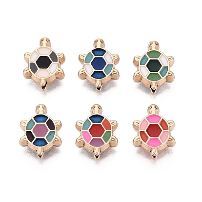 Рейка покрытие сплава эмалевые бусины, черепаха, без кадмия и без свинца и без никеля, золотые