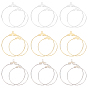 120Pcs 6 Style Brass Connector Charms, 2-Loop Link Pendants