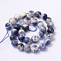 Faceted Natural Sodalite Round Bead Strands