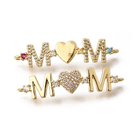 Подвеска-шарм в виде сердечка с микропаве из кубического циркония в виде сердца ко Дню матери., долговечный, без кадмия и без свинца, стойки покрытие, реальный 18 k позолоченный