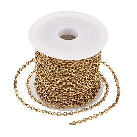 Вакуумное покрытие pvd 304 текстурированные кабельные цепи из нержавеющей стали, с катушкой, несварные, овальные