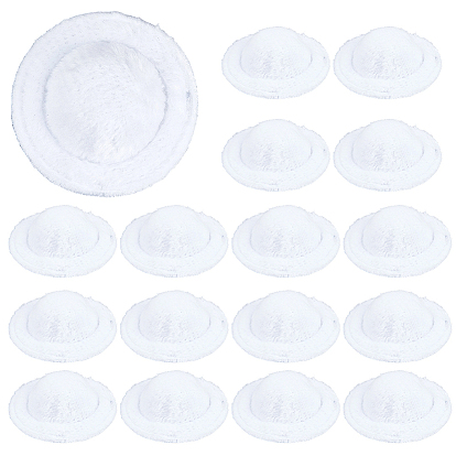 40шт. тканевая кукольная шляпа, плоско-круглые