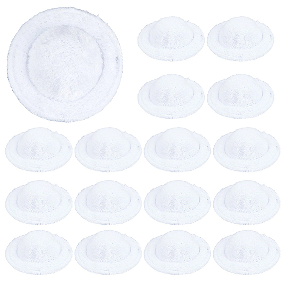 40шт. тканевая кукольная шляпа, плоско-круглые