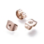 Ion Plating(IP) 304 Stainless Steel Friction Ear Nuts, Butterfly Earring Backs for Post Earrings