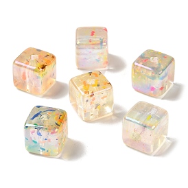 Transparent Acrylic Beads, Cube