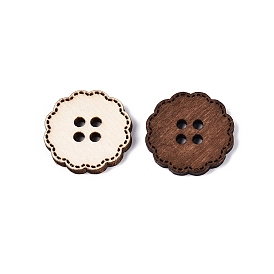 4-отверстие кнопки цветок дерева