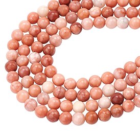 ARRICRAFT Natural Pink Aventurine Beads Strands, Round