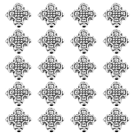 Tibetan Style Alloy Beads, Cadmium Free & Lead Free, Cross