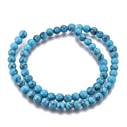 Turquoise Beads Strands, Round