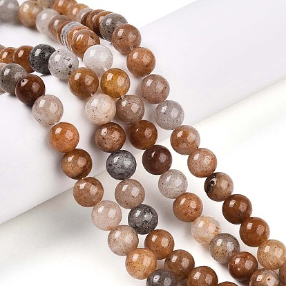 Природных драгоценных камней бисер нитей, круглые