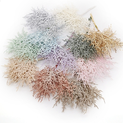 Пластиковые искусственные листья из инея для украшения свадьбы, Рождества, домашний декор своими руками