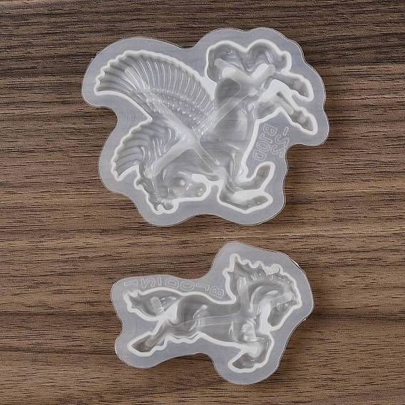 DIY Silicone Pendant Molds, Horse, Resin Casting Molds, for UV Resin, Epoxy Resin Craft Making
