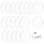 Transparent Acrylic Display Base, Circle Blank Discs