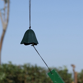 Железные колокольчики в японском стиле, подвесные украшения из бумаги, колокол