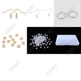 304 kit de recherche de boucles d'oreilles en acier inoxydable