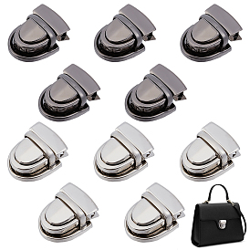 12шт. 2 цвета, застежки-пряжки из сплава, застежки с фиксатором, нажимаемым большим пальцем, с железной шайбой, форма арки