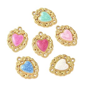 304 нержавеющей стальной эмали подвески, ионное покрытие (ip), сердце прелести, золотые