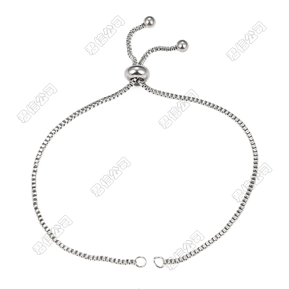 Verstellbare 304 Edelstahl Slider Armbänder machen, Bolo-Armbänder, 202 mit Edelstahlkugeln, passend für Verbindungsanhänger