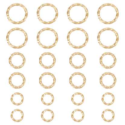 60шт. 3 размеры 304 соединительные кольца из нержавеющей стали, открытые кольца прыжок, для плетения кольчуги, Скрученное кольцо