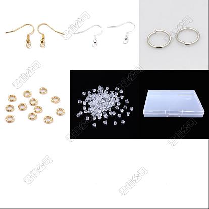 304 kit de recherche de boucles d'oreilles en acier inoxydable