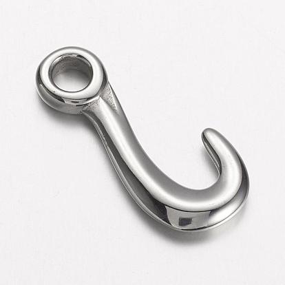 304 Stainless Steel Pendants, Hook