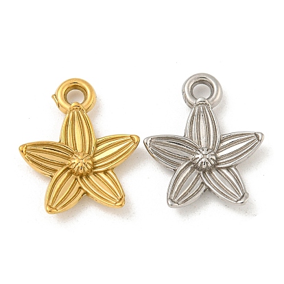 Ионное покрытие (ip) 304 подвески из нержавеющей стали, цветочный шарм