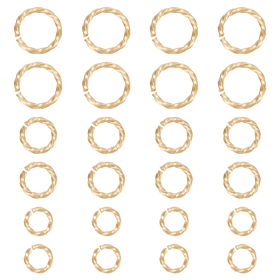 60шт. 3 размеры 304 соединительные кольца из нержавеющей стали, открытые кольца прыжок, для плетения кольчуги, Скрученное кольцо