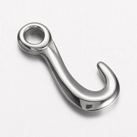304 Stainless Steel Pendants, Hook