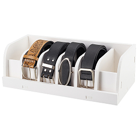 Складной пластиковый держатель-органайзер на ремень с 5 отделениями, стойки для хранения ремней для шкафа, ящик стола, прямоугольные