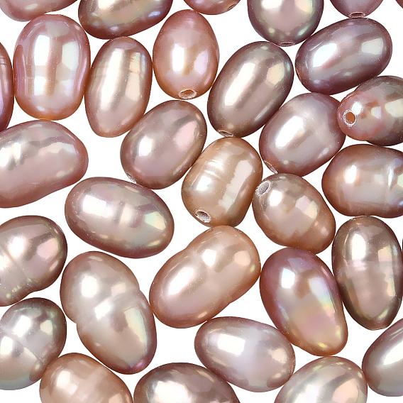 1 нити натуральных культивированных пресноводных жемчужных бусин, рис