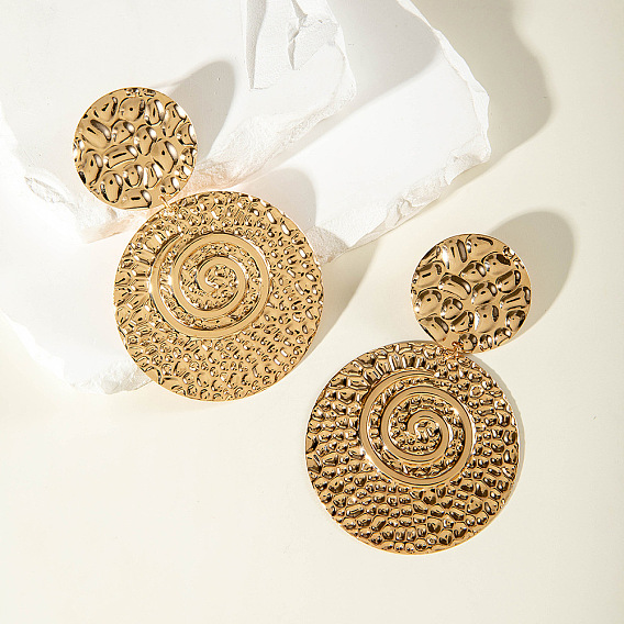 Серьги-гвоздики из сплава и железа в богемном стиле