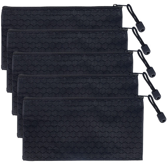 Сумки для хранения файлов из ткани Оксфорд, сумки на молнии с ручкой и карандашом, прямоугольные