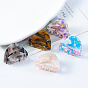Hollow Triangle PVC Claw Hair Clips, Hair Accessories for Women & Girls