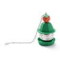 Silicone Tea Infuser, with 304 Stainless Steel Filter & Chain & Hook, Strawberry