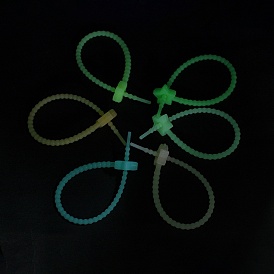 Светящиеся силиконовые кабельные стяжки, светящийся в темноте ремешок-органайзер из шнура, для управления проводами, звезда/лягушка/отпечаток лапы/цветок/кролик/овальный кончик