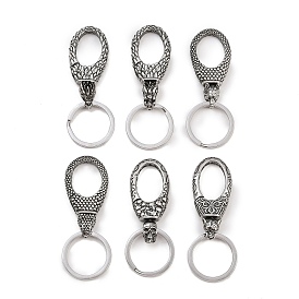 316 брелки из хирургической нержавеющей стали, античное серебро