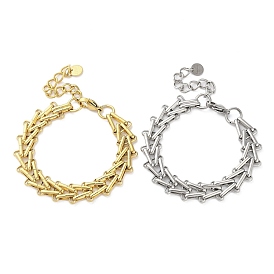 304 Stainless Steel Triangle Link Chain Bracelets for Women