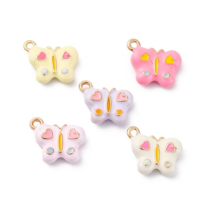 Сплав эмали прелести, очарование бабочки, золотые