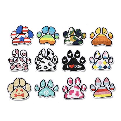 12шт 12 цвета коготь дьявола вышивать нитью ткань/пришивать нашивки, термоклей, аппликации из ткани