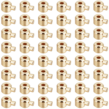 100 шт. латунные обжимные бусины, долговечный, колонка