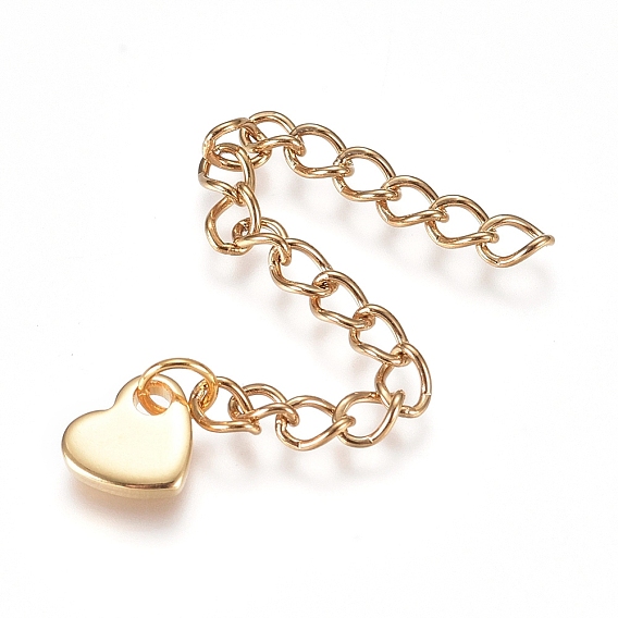 304 удлинитель цепи из нержавеющей стали, Снаряженная цепь, с прелестями, сердце