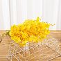 Simulated flower yellow short dancing orchid silk fabric fake flower handmade soybean home soft decoration craft butterfly orchid