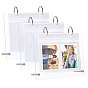 3 дюйм 10 карманы акриловый календарь фотоальбом, настольная мини фото подставка, прямоугольные, платина