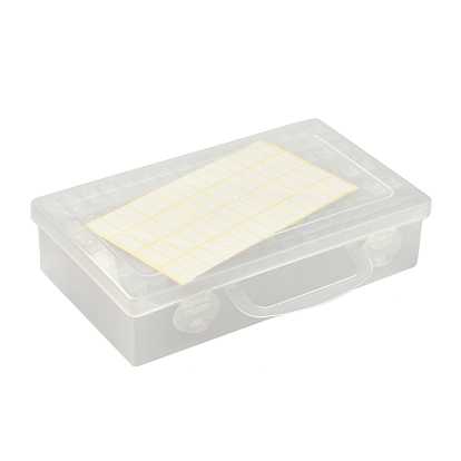 Plastic Bead Containers, for Small Parts, Hardware and Craft, Rectangle